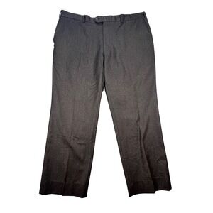 Linea Naturale Luxe Zignone Wool Cashmere Gray Dress Pants Mens 42 Made in Italy